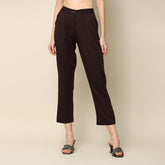Tapered Pants - Coffee Brown